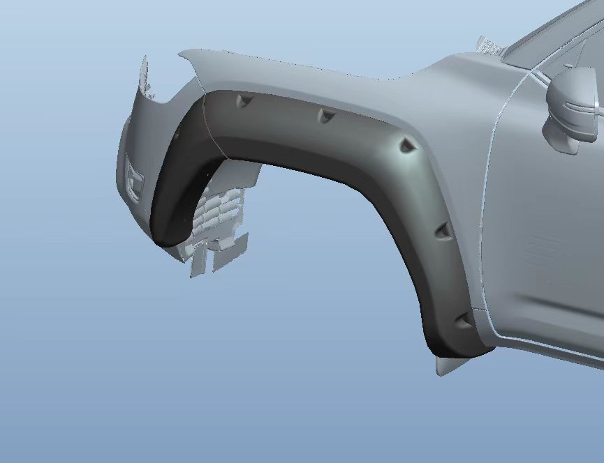 Fender Flares for Toyota Land Cruiser 300 - 100 mm wide - Image 5