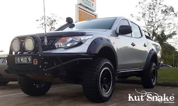 Fender Flares for Mitsubishi L200 MQ - 2015 - 2017 - 70 mm wide FRONT ONLY - Image 2