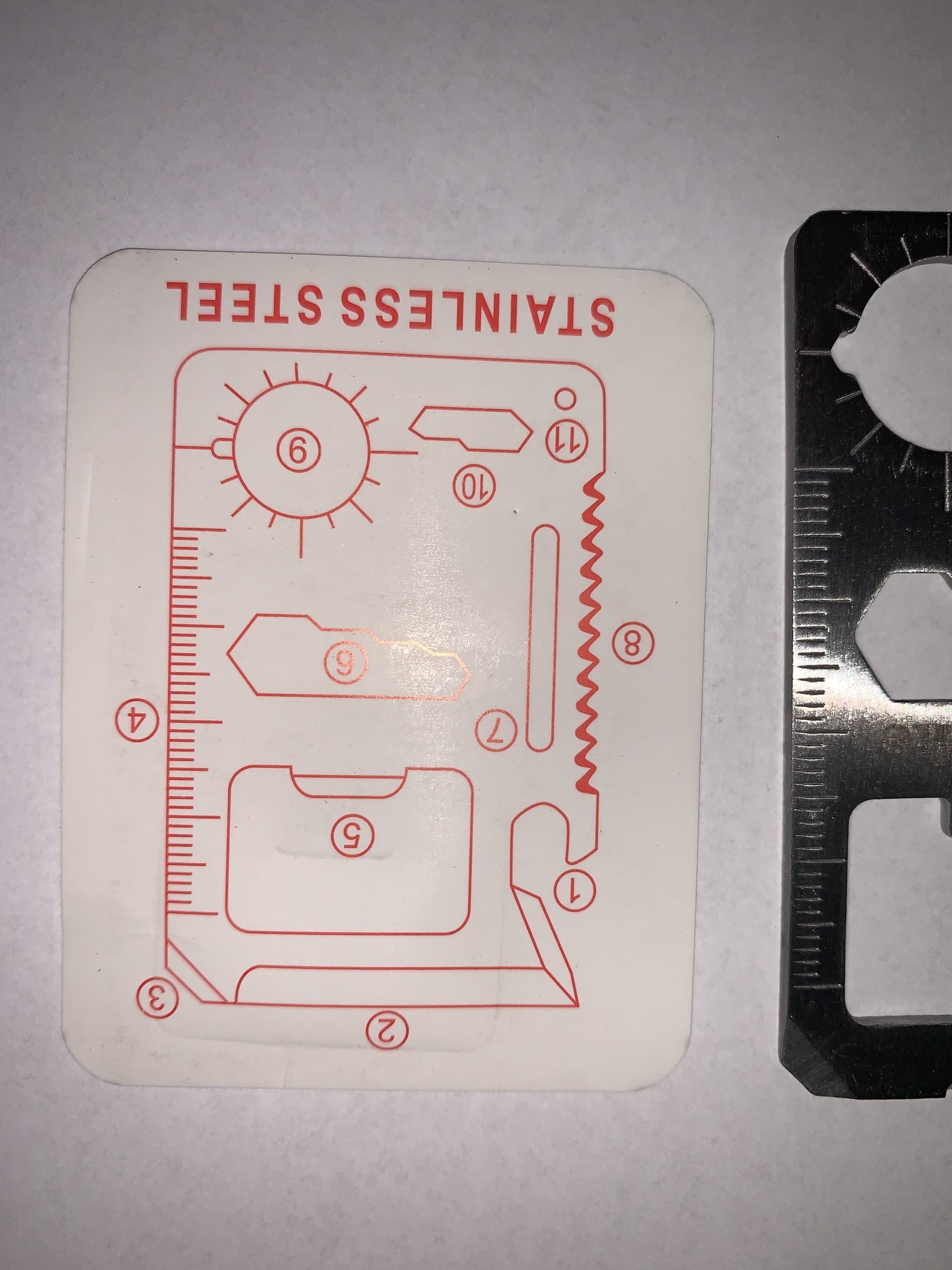 Multitool Kut-Snake (credit card format) 10 pieces - Image 7