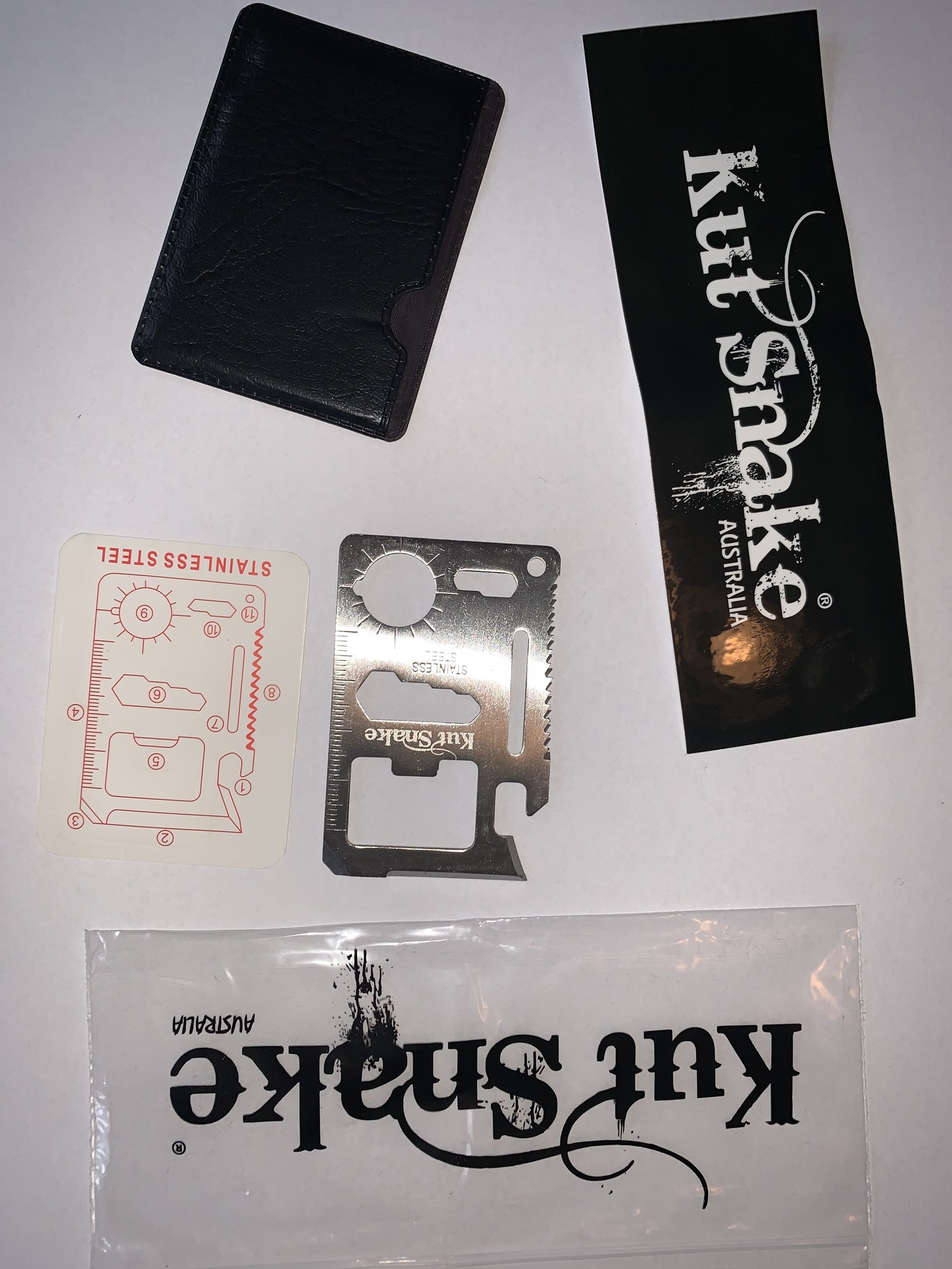 Multitool Kut-Snake (credit card format) 10 pieces